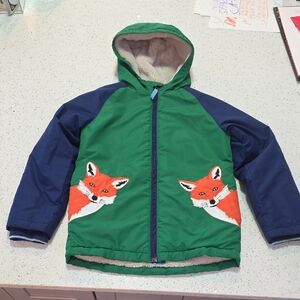 Boden High Pile Fleece Lined Jacket In Highland Green Fox